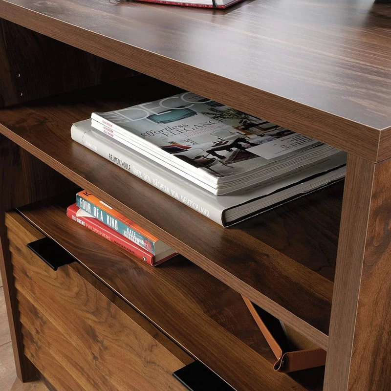 Decor Love Transitional Filing Cabinet, 2 Open Compartments & Lower Drawer, Grand Walnut 5 Decor Love Transitional Filing Cabinet, 2 Open Compartments & Lower Drawer, Grand Walnut - Image 3