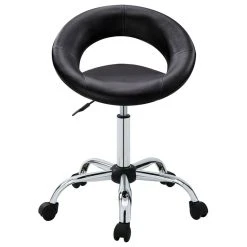 Duhome Elegant Lifestyle Open-Back Salon Spa Rolling Stool, Black-Pu -Boraam Industries Shop 1fa1bcf000386edb 6042 w800 h800 b1 p0