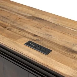 Martin Furniture Executve L-Desk And Return With Solid Wood Plank Tops, Fully Assembled, Brown -Boraam Industries Shop 201182a700b951df 1091 w800 h800 b0 p0