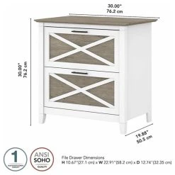 Home Square 2 Piece Lateral Filing Cabinet Set With 2 Drawer In White & Gray -Boraam Industries Shop 20315ed602592e0c 6050 w800 h800 b1 p0