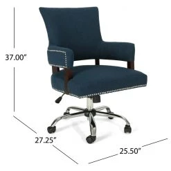 GDFStudio GDF Studio May Traditional Home Office Chair, Navy Blue/Chrome 11 GDFStudio GDF Studio May Traditional Home Office Chair, Navy Blue/Chrome -Boraam Industries Shop 20515b8001e668ab 0431 w800 h800 b1 p0
