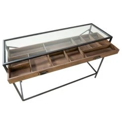 Tripar Interantional, Inc Glass Top Console Table With 1 Wooden Drawer -Boraam Industries Shop 2071ce9d0ecd406a 3298 w800 h800 b1 p0
