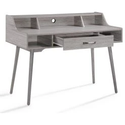 GDFStudio GDF Studio Belinda Mid Century Modern Finished Fiberboard Home Office Desk, Gray 20 GDFStudio GDF Studio Belinda Mid Century Modern Finished Fiberboard Home Office Desk, Gray -Boraam Industries Shop 209152c90f9074b8 6402 w800 h800 b1 p0