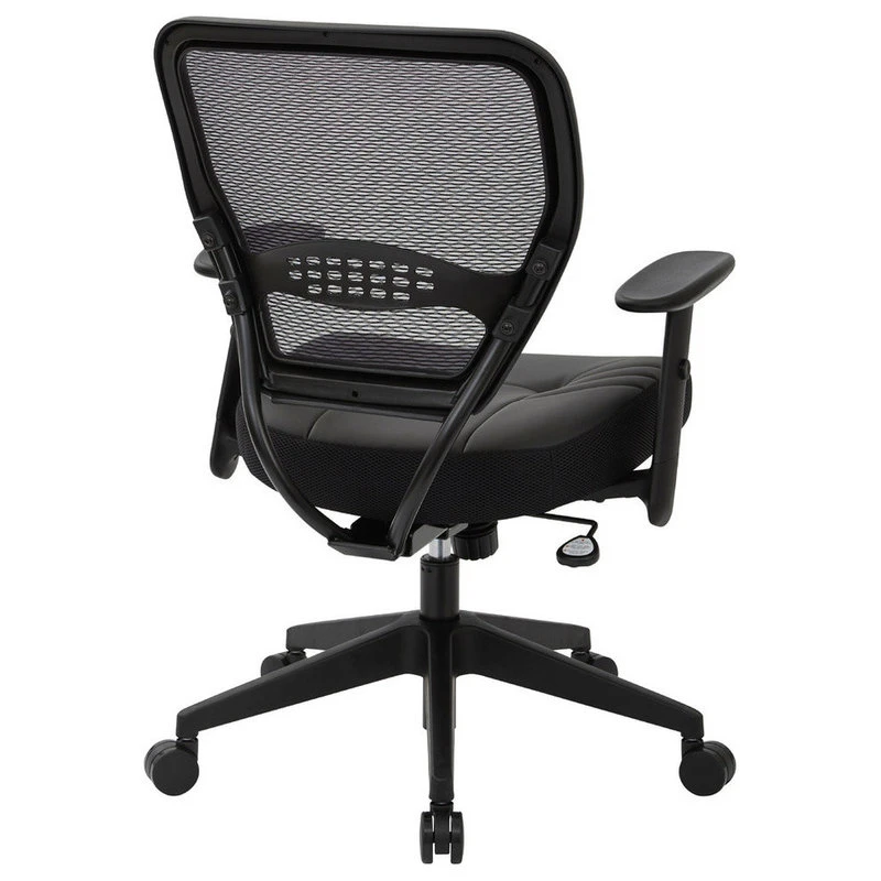 Office Star Products Professional Dark Air Grid Back Managers Chair With Black Bonded Leather Seat 5 Office Star Products Professional Dark Air Grid Back Managers Chair With Black Bonded Leather Seat - Image 3