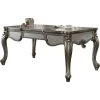 Acme Furniture ACME Versailles Wooden Executive Writing Desk With 3 Drawers In Antique Platinum