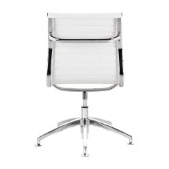 Modern Selections Modern L Ribbed Mid Back Chair, White -Boraam Industries Shop 2111ddd706f4573a 3932 w800 h800 b1 p0