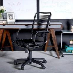 Euro Style Bradley Bungie Office Chair, Black/Graphite Black -Boraam Industries Shop 215165bd0da4dd84 5567 w800 h800 b0 p0