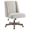 Linon Home Decor Products Linon Draper Upholstered Swivel Office Chair In Natural Linen -Boraam Industries Shop 2241e84c0fd06560 7526 w800 h800 b1 p0