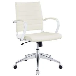 LexMod Jive Mid Back Faux Leather Office Chair, Cream/White -Boraam Industries Shop 22715bd900cd25af 6580 w800 h800 b1 p0