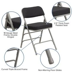 Flash Furniture Hercules Series Premium Black Pin-Dot Fabric Metal Folding Chair 8 Flash Furniture Hercules Series Premium Black Pin-Dot Fabric Metal Folding Chair -Boraam Industries Shop 22a106a603d29d7b 5480 w800 h800 b1 p0