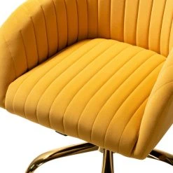 Karat Home Swivel Task Chair With Tufted Back, Mustard -Boraam Industries Shop 23d10a4f00592291 1225 w800 h800 b0 p0