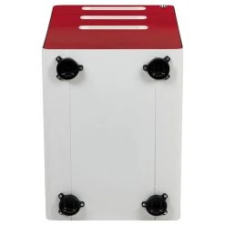 Offex 3-Drawer Filing Cabinet With Letter/Legal Drawer, White With Red Faceplate -Boraam Industries Shop 23d1cc0c0eb024b7 9618 w800 h800 b1 p0