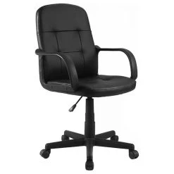 Costway PU Leather Ergonomic Midback Computer Best Desk Task Office Chair -Boraam Industries Shop 24b198eb0c025366 0884 w800 h800 b1 p0