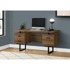 Monarch Computer Desk Home Office Laptop Storage Drawers 60"L Work Metal Walnut 8 Monarch Computer Desk Home Office Laptop Storage Drawers 60"L Work Metal Walnut -Boraam Industries Shop 2561248300c44132 6310 w800 h800 b0 p0