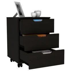 FM FURNITURE Lyon Mobile 3 Drawer Filing Cabinet With All Metal Hardware, And 3 Drawers, Blac -Boraam Industries Shop 25c1269b0351581f 1880 w800 h800 b1 p0