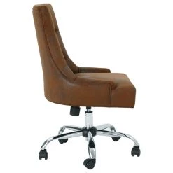 GDFStudio GDF Studio Bagnold Home Office Fabric Desk Chair, Brown/Chrome 17 GDFStudio GDF Studio Bagnold Home Office Fabric Desk Chair, Brown/Chrome -Boraam Industries Shop 265181f601e65496 2740 w800 h800 b1 p0