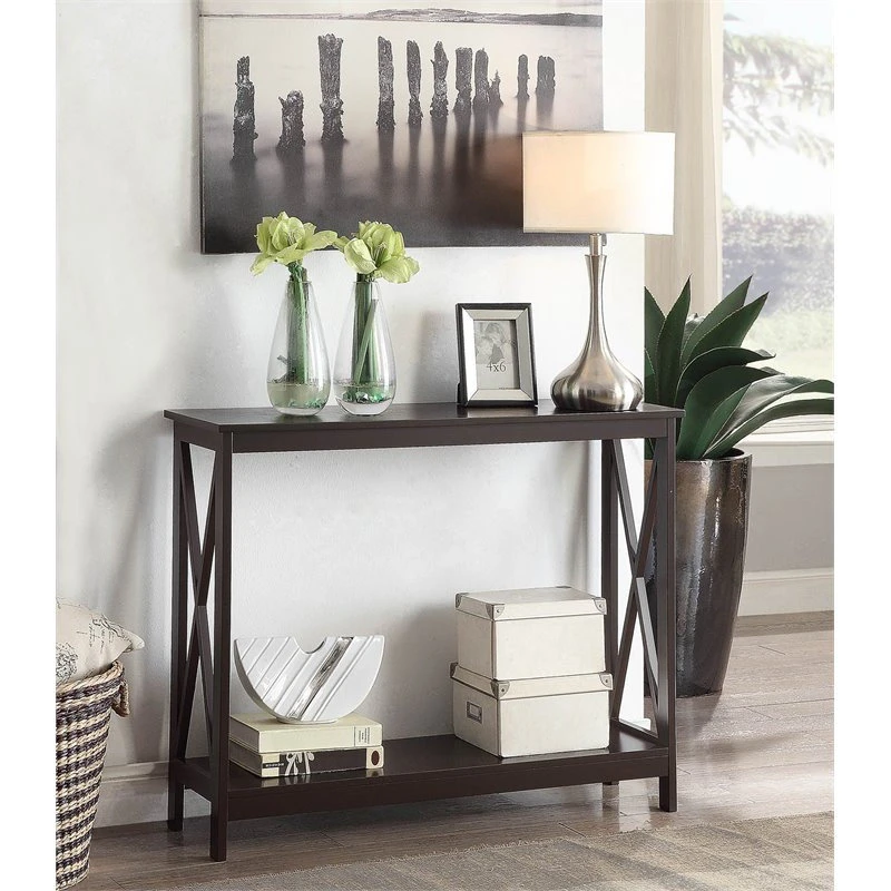 Convenience Concepts Oxford Console Table In Espresso Wood Finish 4 Convenience Concepts Oxford Console Table In Espresso Wood Finish - Image 2