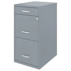 UrbanPro 18 Inch 3 Drawer Metal File Cabinet With Pencil Drawer In Gray -Boraam Industries Shop 26616a2c03ad2cff 6787 w800 h800 b1 p0