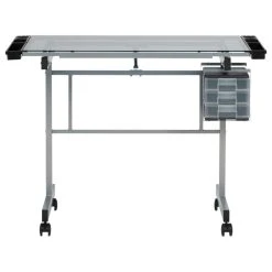 Studio Designs Vision Craft Station Silver, Blue Glass -Boraam Industries Shop 2661a9b800352b7e 8280 w800 h800 b1 p0