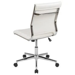 Offex Mid-Back Armless LeatherSoft Ribbed Executive Swivel Office Chair, White 15 Offex Mid-Back Armless LeatherSoft Ribbed Executive Swivel Office Chair, White -Boraam Industries Shop 26b127bc0e5f52c6 9622 w800 h800 b1 p0