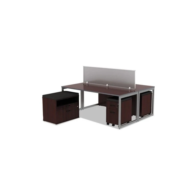 Alera™ Alera Valencia Series Mobile Box/File Pedestal, Mahogany 14 3/4"x19 1/8"x22 7/8" 6 Alera™ Alera Valencia Series Mobile Box/File Pedestal, Mahogany 14 3/4"x19 1/8"x22 7/8" - Image 4