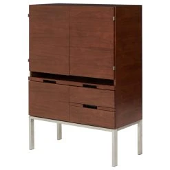 Michael Amini Incept Secretary, Dark Almond