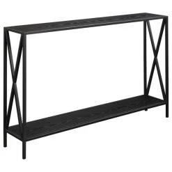 Convenience Concepts Tucson Black Console Table With Shelf R4-0182 -Boraam Industries Shop 273118ce002d8418 9408 w800 h800 b1 p0