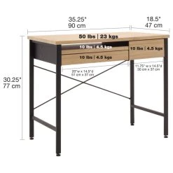 Studio Designs Ashwood Compact Desk, Ashwood And Graphite 21 Studio Designs Ashwood Compact Desk, Ashwood And Graphite -Boraam Industries Shop 27d19f4e03613035 4164 w800 h800 b1 p0