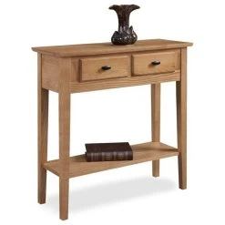 Leick Home Leick Favorite Finds Wood Console Table In Natural Desert Sands