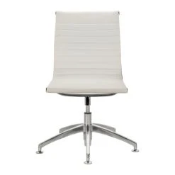 Modern Selections Modern L Ribbed Mid Back Chair, White -Boraam Industries Shop 29d1b13806f4572e 3932 w800 h800 b1 p0