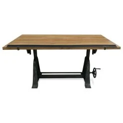 Rustic Deco Industrial Architect's Drafting Desk - Adjustable Cast Iron Base - Tilt Top -Boraam Industries Shop 29d1be5e00d54ed3 2059 w800 h800 b1 p0