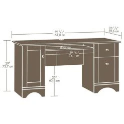 Sauder Select Computer Desk In Brushed Maple -Boraam Industries Shop 2a51230a00b075fc 9724 w800 h800 b1 p0