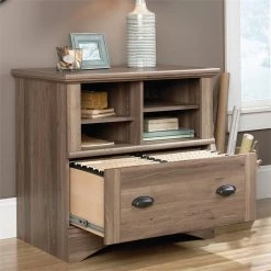 Sauder Harbor View 1 Drawer Lateral File Cabinet In Salt Oak -Boraam Industries Shop 2a51f5a70ef42cc3 3146 w800 h800 b0 p0