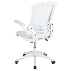 Offex Swivel Ergonomic Task Office Chair With White Frame And Flip Up Arms,White -Boraam Industries Shop 2b118a290d8adb05 8884 w800 h800 b1 p0