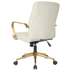 Office Star Products Mid-Back Faux Leather Chair With Gold Arms And Base, Cream -Boraam Industries Shop 2b11c23f0b6cd0ac 2117 w800 h800 b1 p0