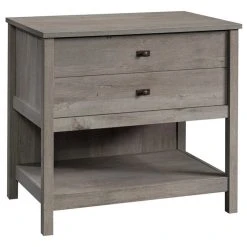 Sauder Cottage Road Engineered Wood Lateral Filing Cabinet In Mystic Oak