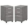 Home Square 2 Piece Wood Mobile Filing Cabinet Set In Platinum Gray -Boraam Industries Shop 2d21efa002593533 8126 w800 h800 b1 p0