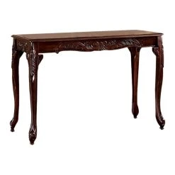 Benjara Cheshire 17" Traditional Style Wood Sofa Table In Cherry