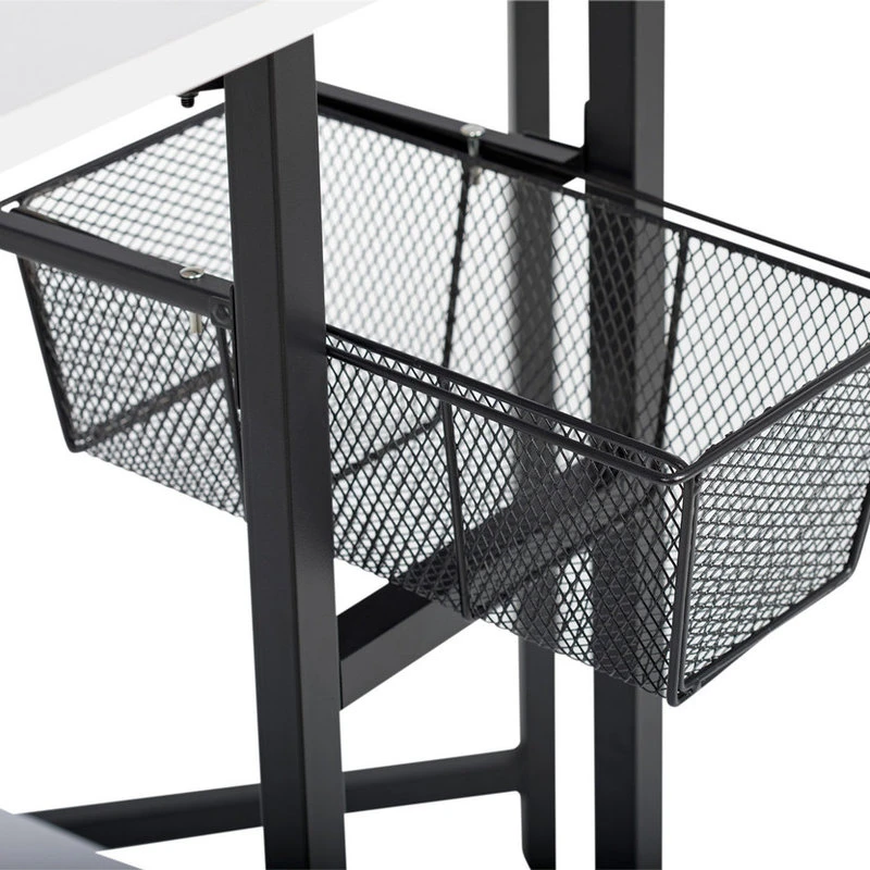 Studio Designs Sew Ready Cutting Table With Baskets 36" Fixed Height In Charcoal, White 5 Studio Designs Sew Ready Cutting Table With Baskets 36" Fixed Height In Charcoal, White - Image 3