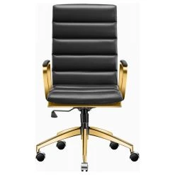 LUXMOD® Gold Office Chair, Ergonomic Desk Chair,Modern Executive Chair, Gold Black