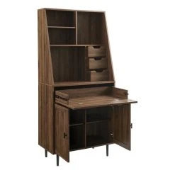 Walker Edison 64" Engineered Wood Storage Desk & Hutch With Keyboard Drawer - Dark Walnut 10 Walker Edison 64" Engineered Wood Storage Desk & Hutch With Keyboard Drawer - Dark Walnut -Boraam Industries Shop 2ee157aa0e71a798 4919 w800 h800 b1 p0