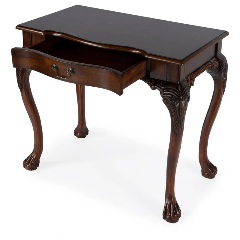 Butler Specialty Company Dupree 33" Wood Writing Desk, Dark Brown 4 Butler Specialty Company Dupree 33" Wood Writing Desk, Dark Brown - Image 2