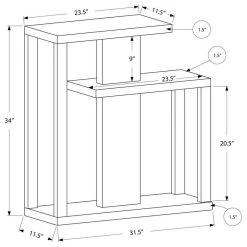 Monarch Specialties Accent Table, Console, Entryway, Narrow, Sofa, Bedroom, Laminate, Brown -Boraam Industries Shop 2fc1ab010eb9582c 3946 w800 h800 b1 p0