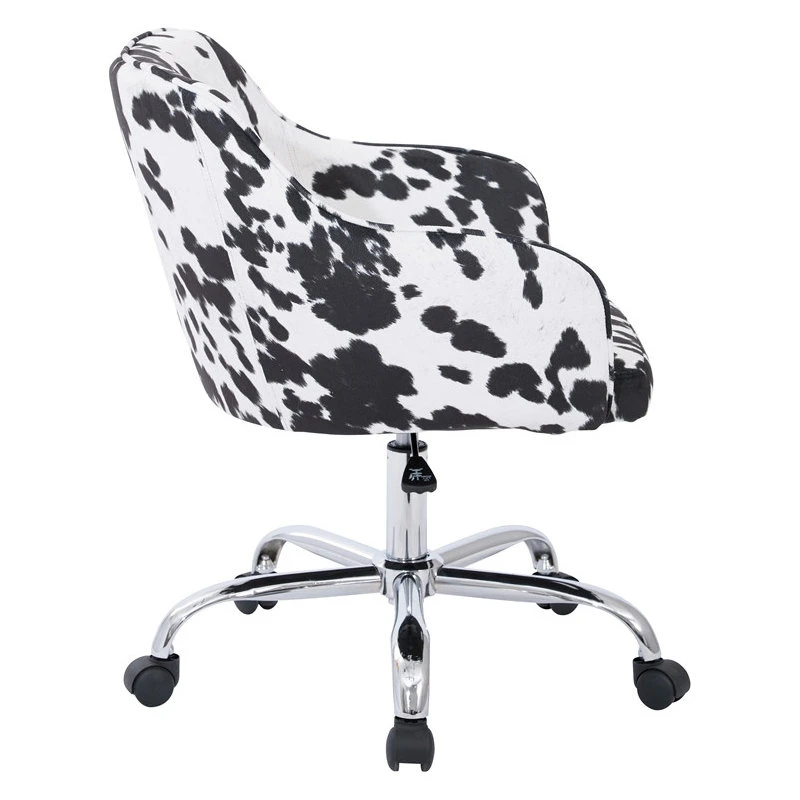 Office Star Products Bristol Task Chair With Udder Madness Black And White Domino Fabric 6 Office Star Products Bristol Task Chair With Udder Madness Black And White Domino Fabric - Image 4