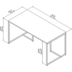 Bush Industries Office By Kathy Ireland Method 72" Table Desk, White -Boraam Industries Shop 30e114d409f8a7ee 8155 w800 h800 b1 p0