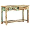 Vida XL International B.V. VidaXL Console Table 47.2" Solid Reclaimed Wood Side Hall Stand Storage Home