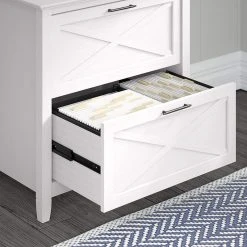 Decorn Transitional File Cabinet, 2 Storage Drawers With X-Shaped Front, Pure White Oak -Boraam Industries Shop 31518b3d00c37bab 2381 w800 h800 b0 p0