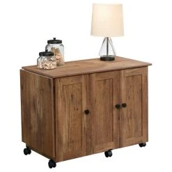Sauder Contemporary Wood Sewing Craft Cart In Vintage Oak 8 Sauder Contemporary Wood Sewing Craft Cart In Vintage Oak -Boraam Industries Shop 3201d5f60e387f15 7477 w800 h800 b1 p0