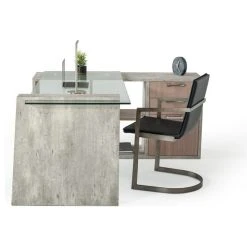 Vig Furniture Inc. Nova Domus Boston Modern Glass And Concrete Reversible Desk -Boraam Industries Shop 32d1d8570b0473e1 6110 w800 h800 b1 p0