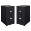 Home Square 2 Drawer Metal Vertical Wood Filing Cabinet Set In Black (Set Of 2) -Boraam Industries Shop 33111a2001f4d3ff 1093 w800 h800 b1 p0